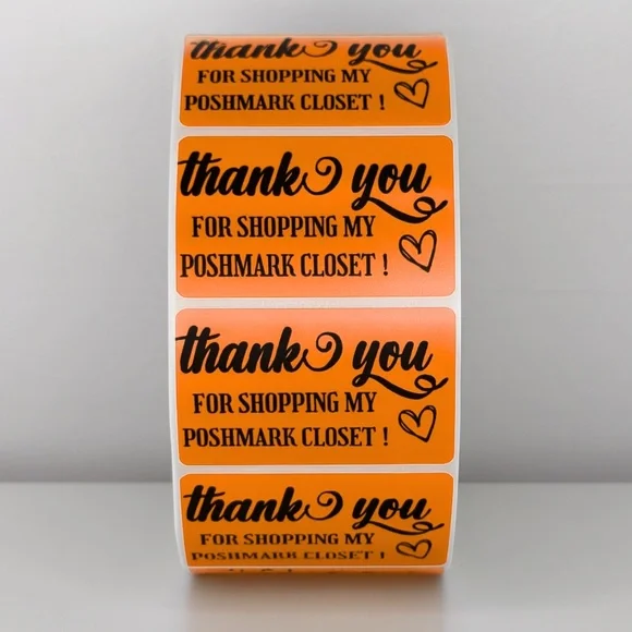 Thank You for Shopping My Poshmark Closet Stickers | THANK YOU STICKERS - Picture 8 of 11